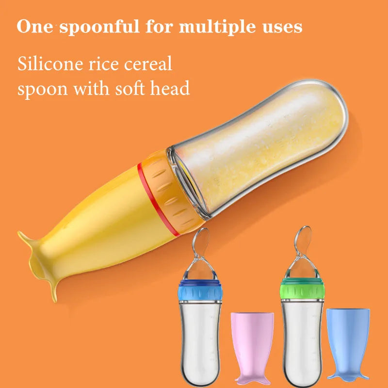 Safe Useful Baby Spoon Bottle