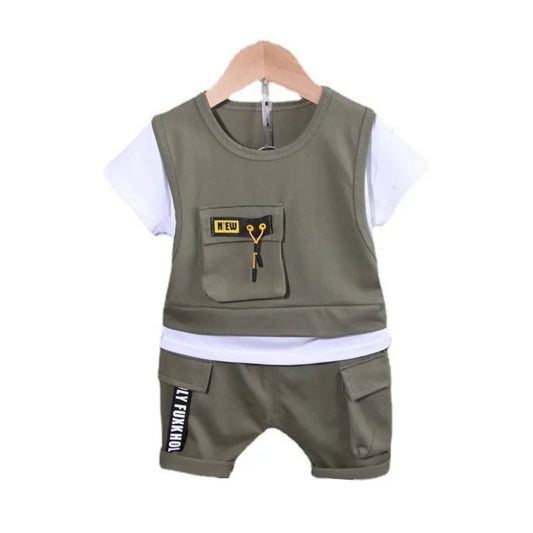 Baby Casual T-Shirt Shorts 2Pcs/Set