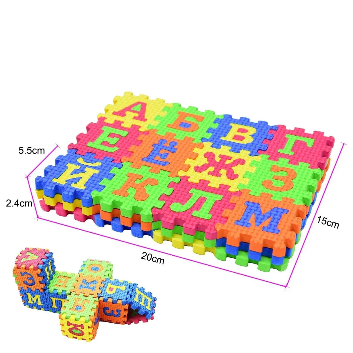 kids EVA Russian alphabet foam mat