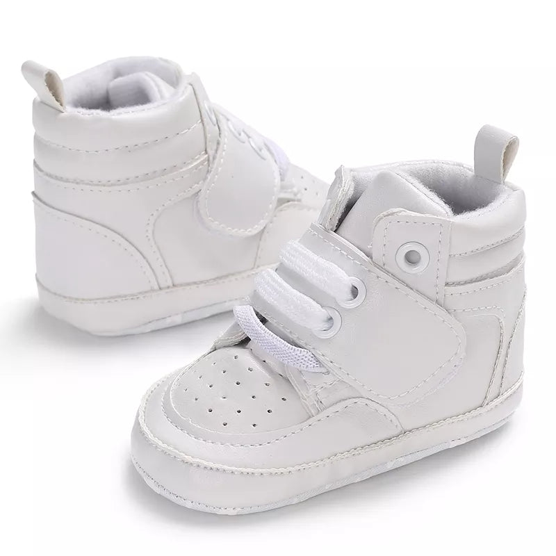 Baby boy Solid Lace Up High Shoes