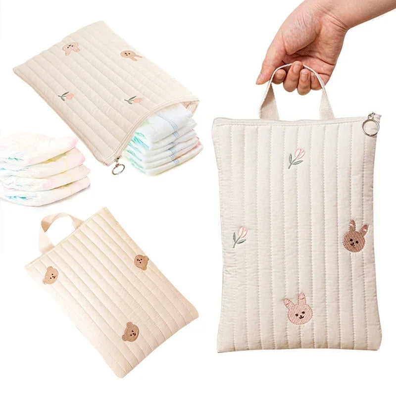 Cotton Baby Nappy Pouch