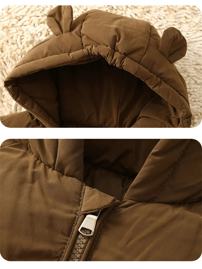 Bear Hooded Baby Winter Coat