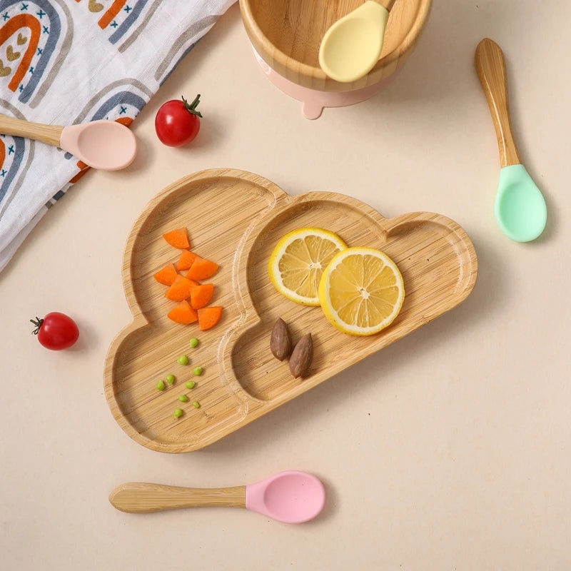 Bamboo Baby Feeding Tableware Set