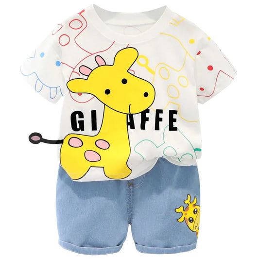 Baby Boy Cartoon T-Shirt Shorts Costume