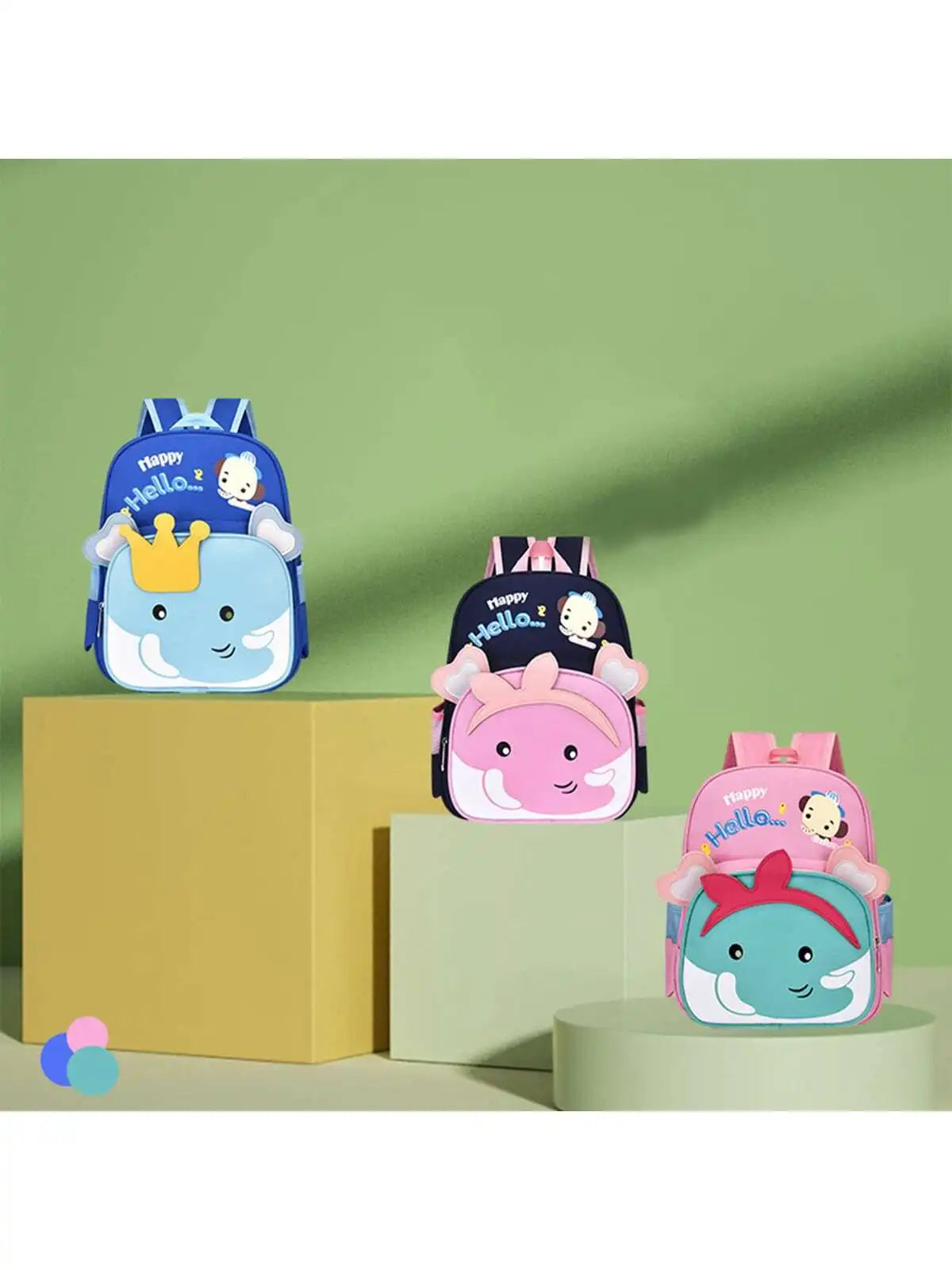 Cute Cartoon Elephant Backpack