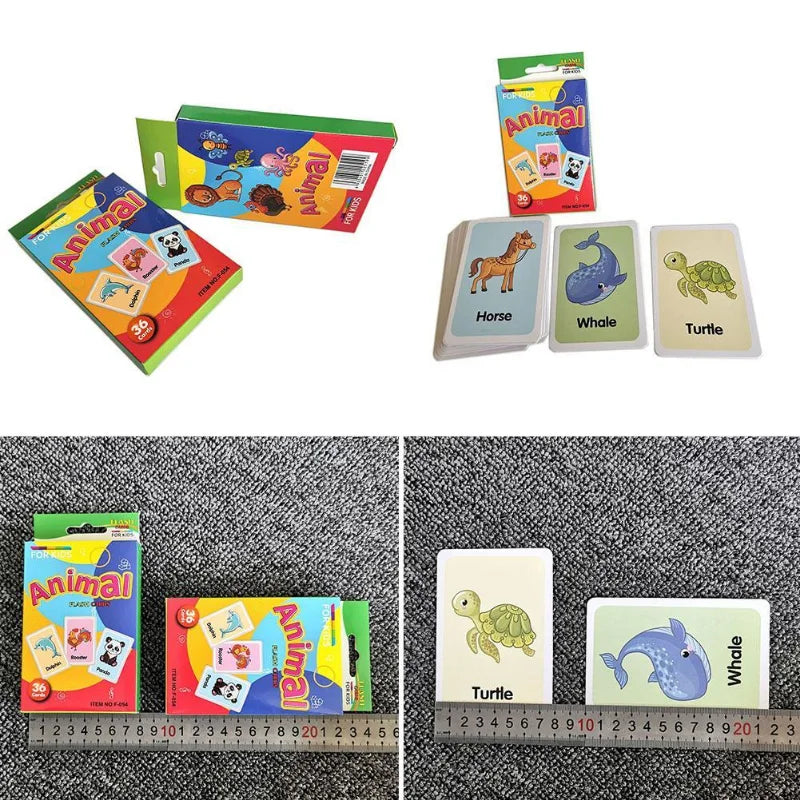 36 PCS Children Double Side Recognition Card