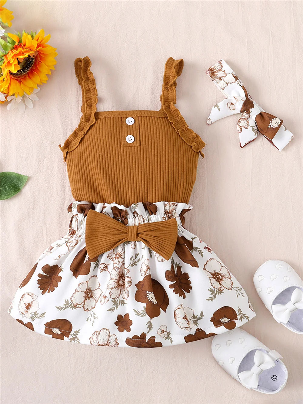 Summer Infant Girl Casual Outfit Suit