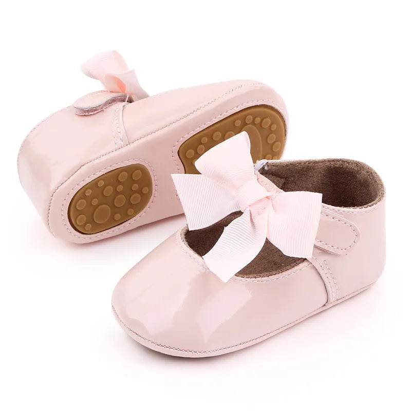 Baby Patent Leather First Walker Shoes