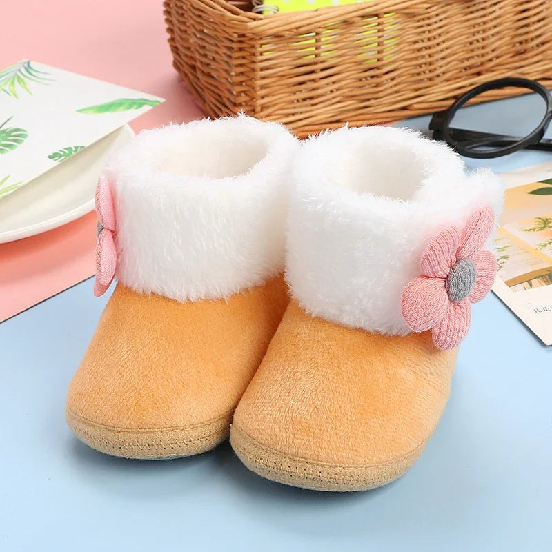 Newborn Baby Girls Soft Snow Boots