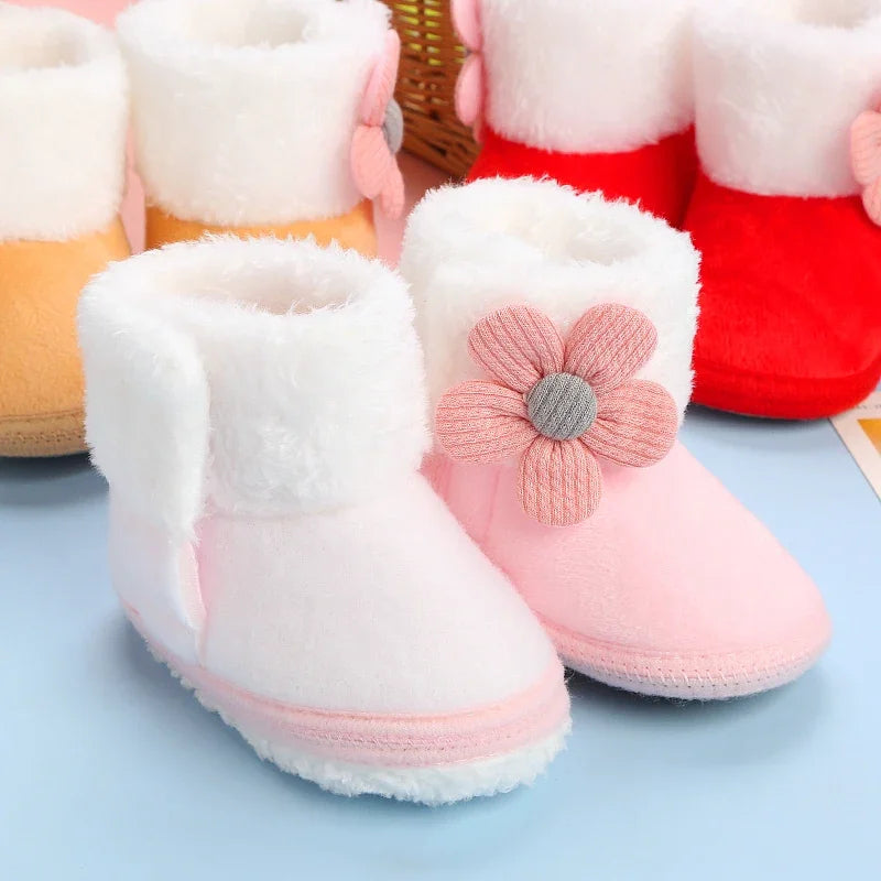 Newborn Baby Girls Soft Snow Boots