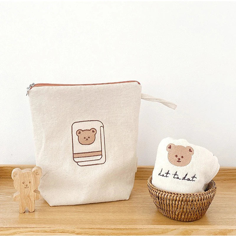 7 PCS Canvas Baby Storage Bag Set