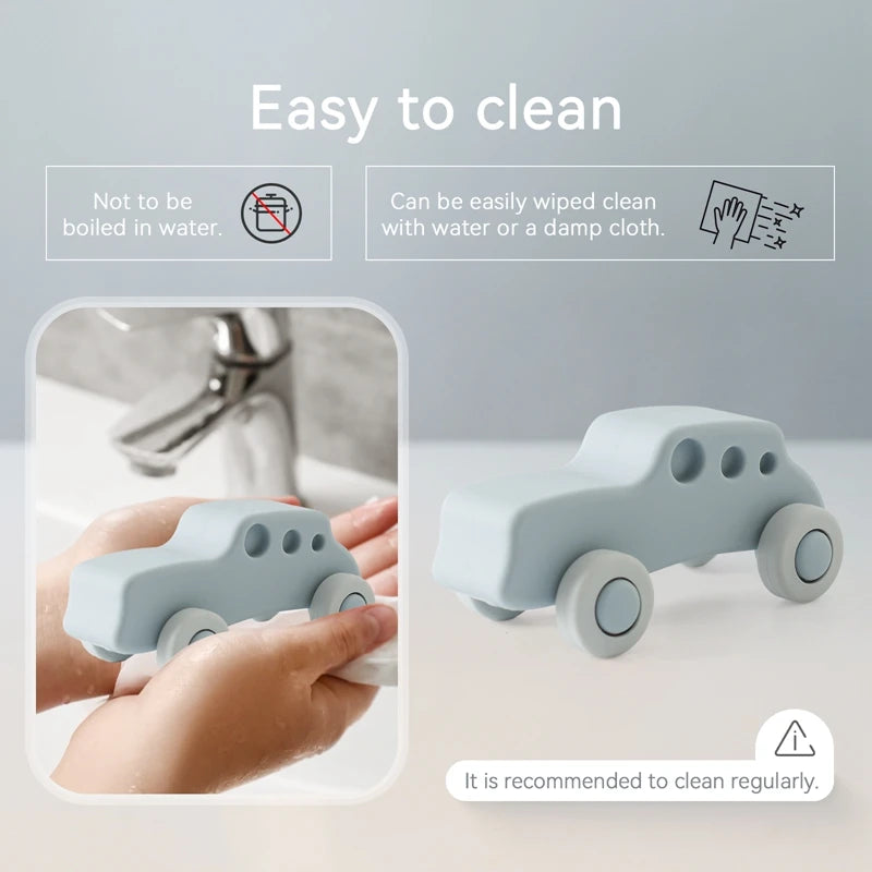 Montessori Baby Silicone Car Toy