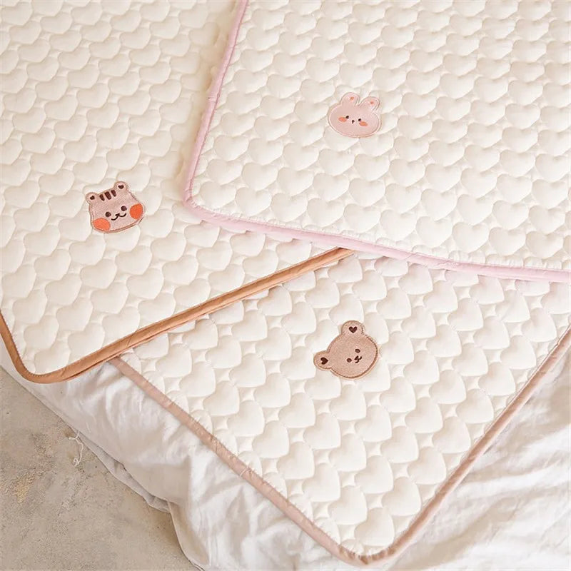 Animal Embroidered Baby Diaper Changing Mattress