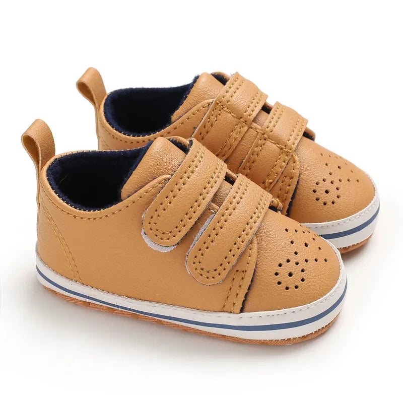 Golden Baby Girl Baptism Walking Shoes