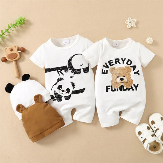 Baby Boy Animal Panda Bear Jumpsuit