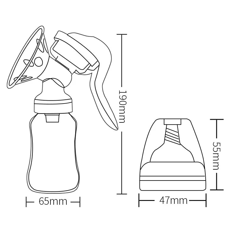 Breast Manual Milk Pump Bottle