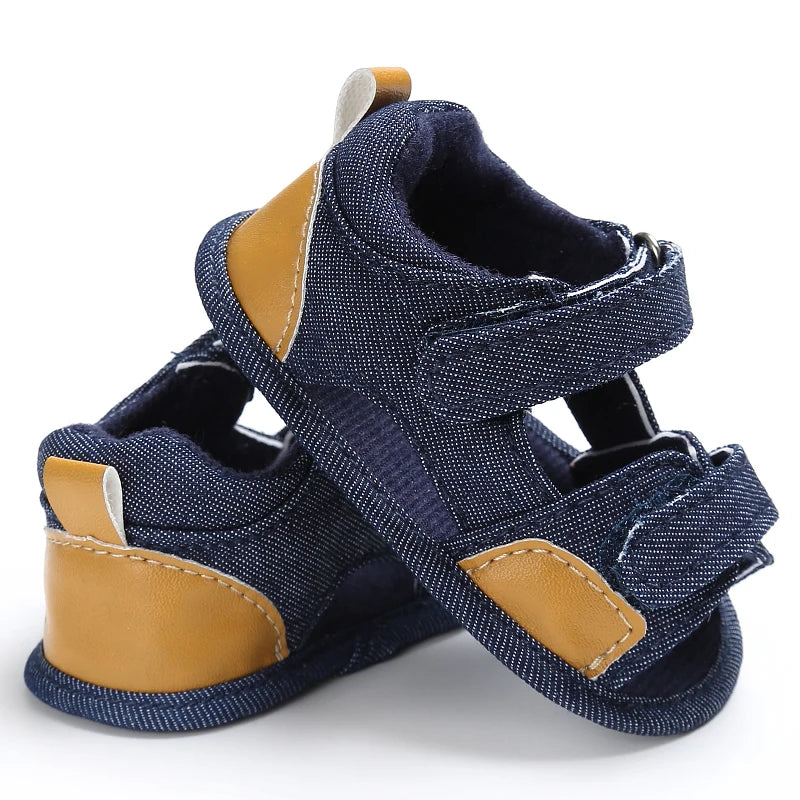 Baby Boy Canvas First Walking Shoes