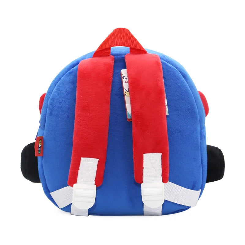 Toddler Cartoon Car Plush Backpack