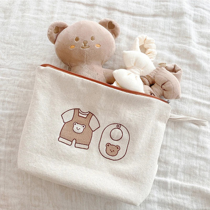 7 PCS Canvas Baby Storage Bag Set