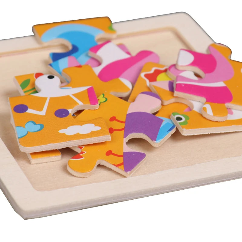 Kids Wooden Puzzle Jigsaw Toy