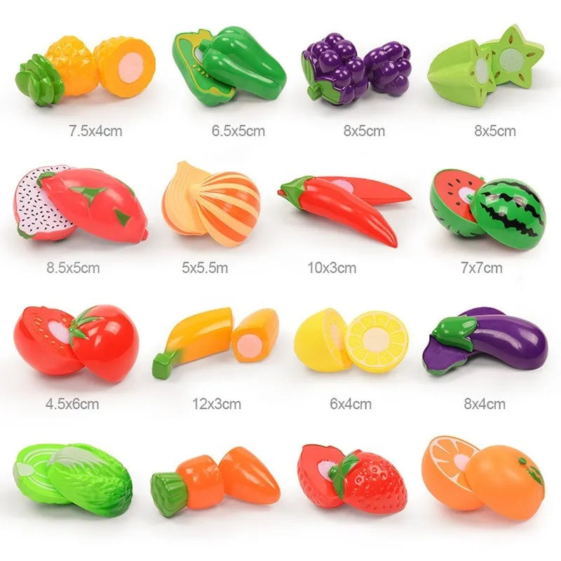 Assorted vegetable & fruit toy set