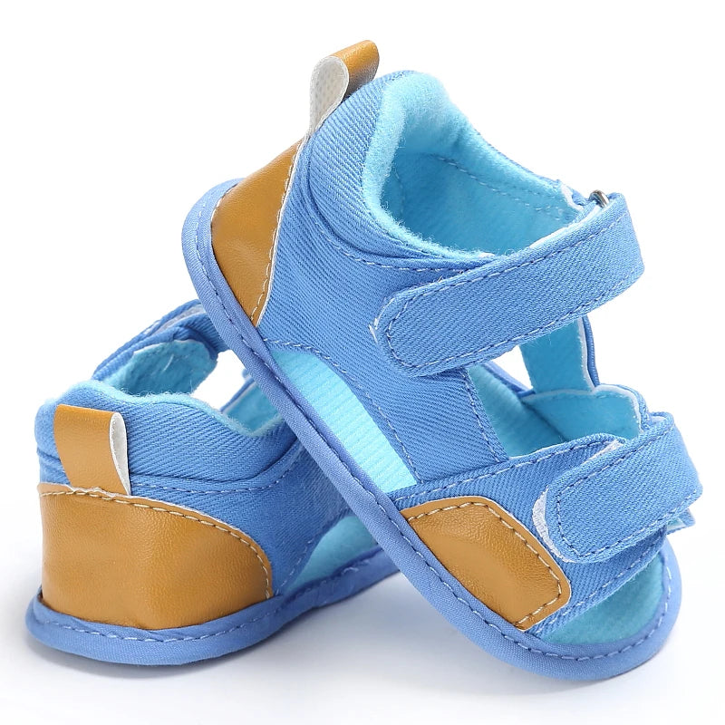 Baby Boy Canvas First Walking Shoes